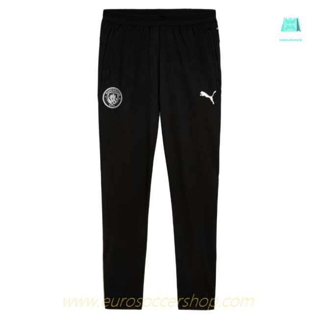 2025-2026 Man City Training Pants w/pockets (Black)