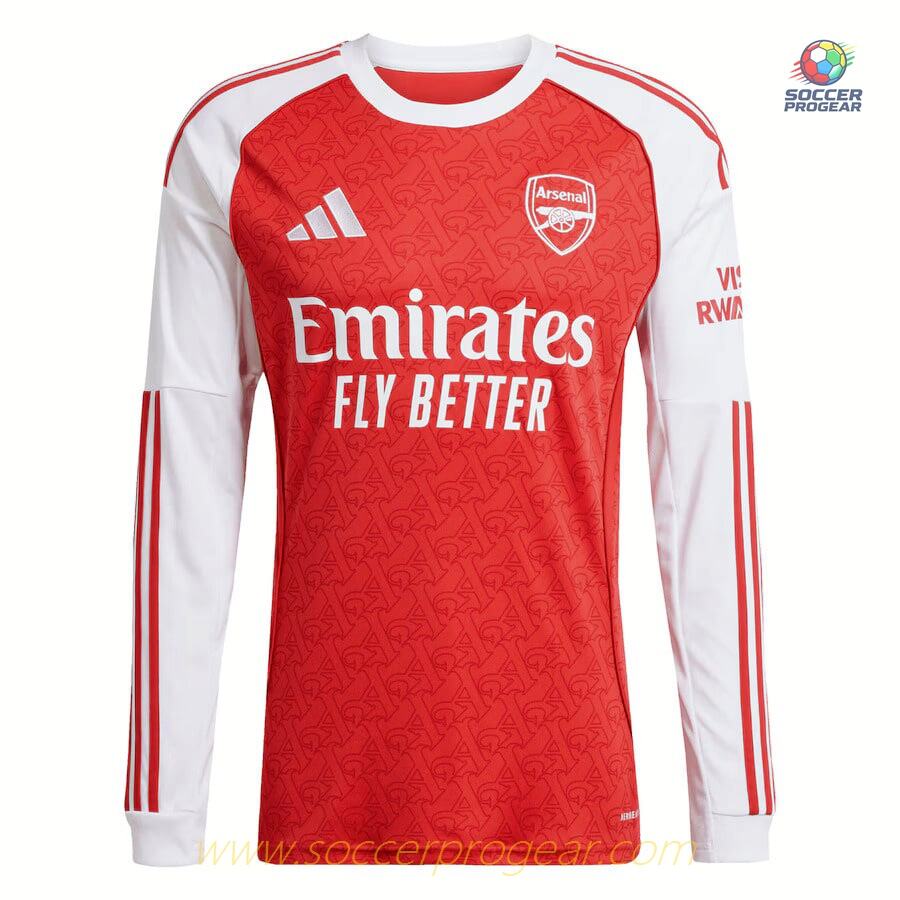 Arsenal Home Team Jersey 2025-2026 Season Long-Sleeve