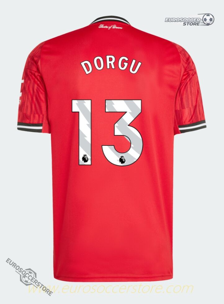 Manchester United 25-26 Season Home DORGU 13 Football Jersey