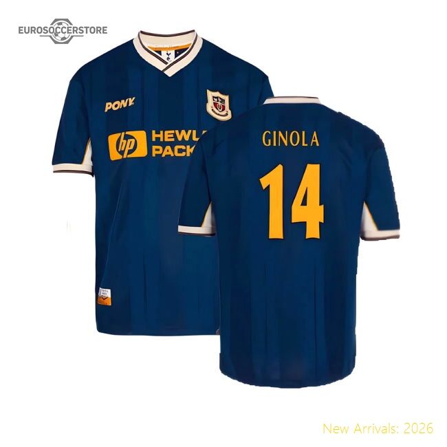 First-class 1997-1999 Thfc Away Pony Reissue Shirt (ginola 14)