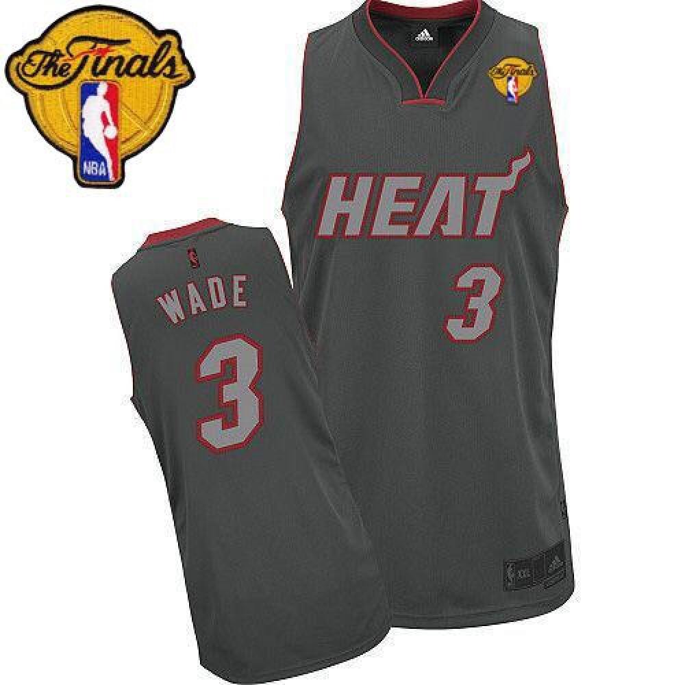 Collector's Item Classic Men's Heat #3 Dwyane Gray Basketball Jersey