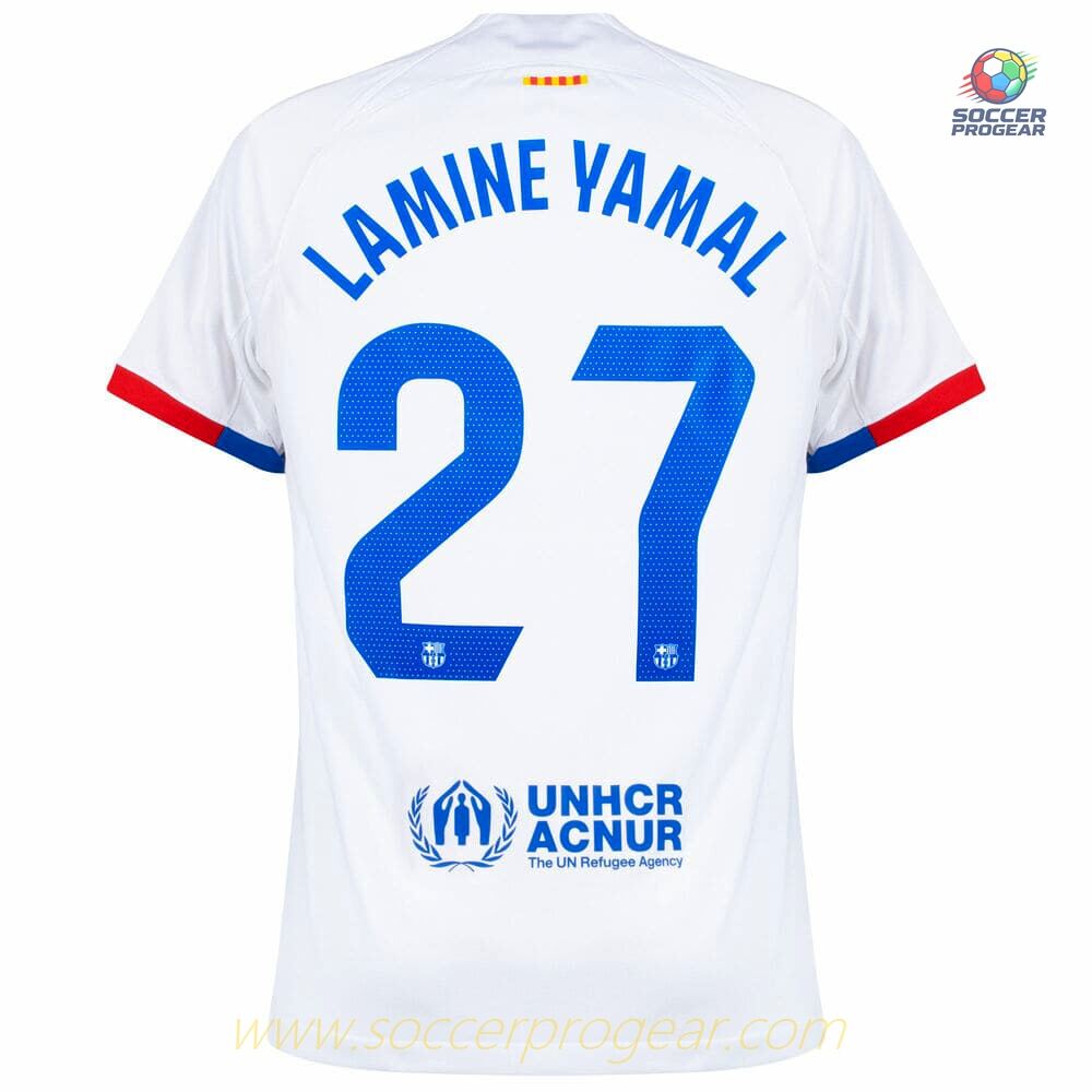 Barca Football Shirt 2023 2024 Away Lamine Yamal