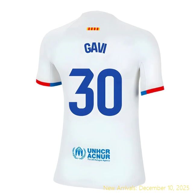2023-2024 Barcelona Away Shirt - Performance Fan Gear (Gavi 30) -...