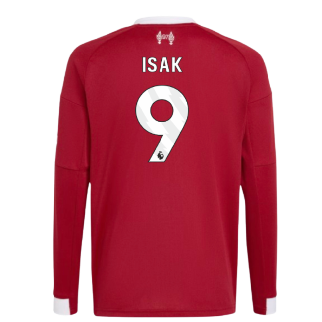 2025-2026 Liverpool Long Sleeve Home Shirt (Kids) (Isak 9)