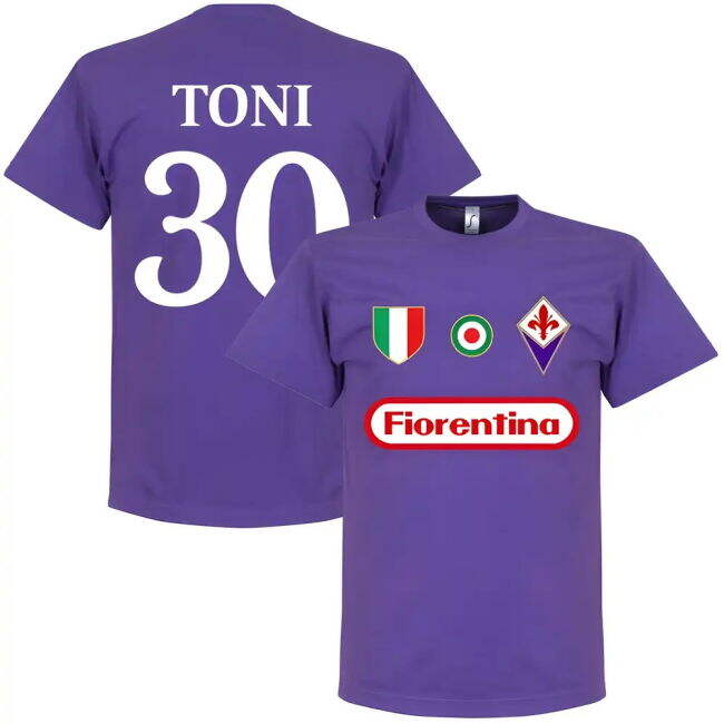 Fiorentina Toni 30 Team - Purple official style T-Shirt (Men