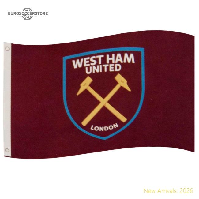 Official West Ham United Fc Core Crest Flag - Premium Quality Baby