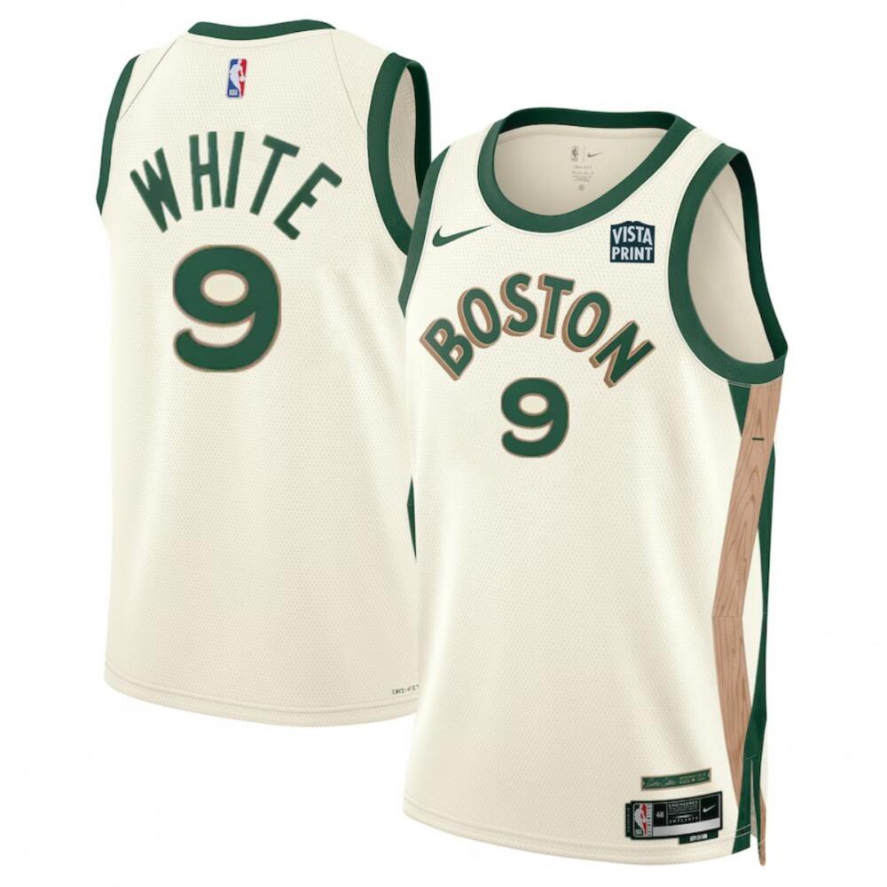 Boston Celtics 9 Jersey White City Edition - Game Day Essential