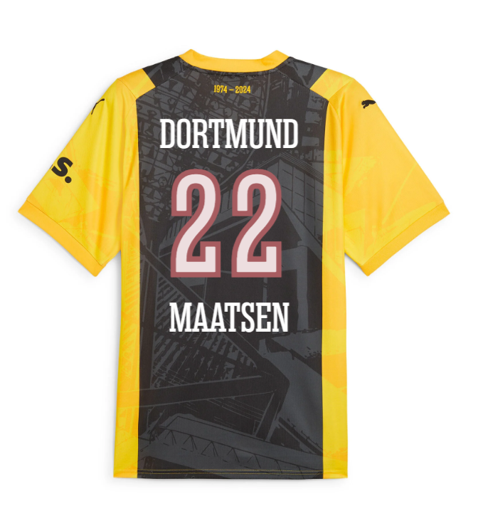 Borussia Dortmund MAATSEN 22 50th Anniversary Special Edition Jersey for the 23-24 Season