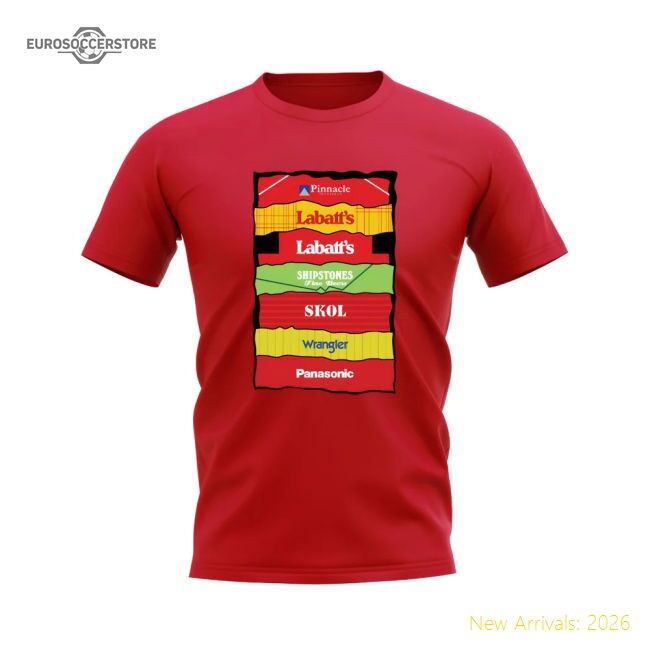 Premium Nottingham Forest Shirt Sponsor History T-shirt (red)