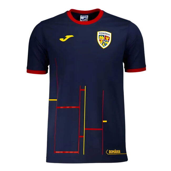 Romania Football Squad Traditional Home Game Jersey