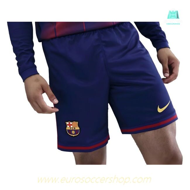 2025-2026 Barcelona Home Shorts (Blue)