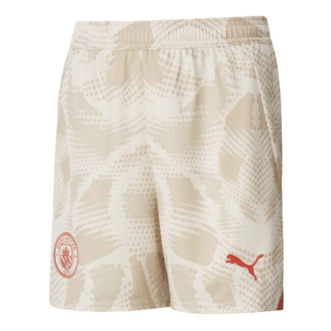 2024-2025 Man City Away Goalkeeper Shorts (Alpine Snow) - Kids