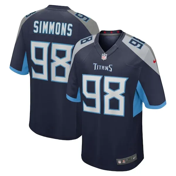 None Game NFL Jersey - Navy | High-Quality Football Apparel | NFL Foot