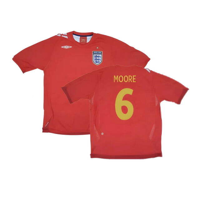MOORE 6 Latest Durable England Away Soccer Jersey