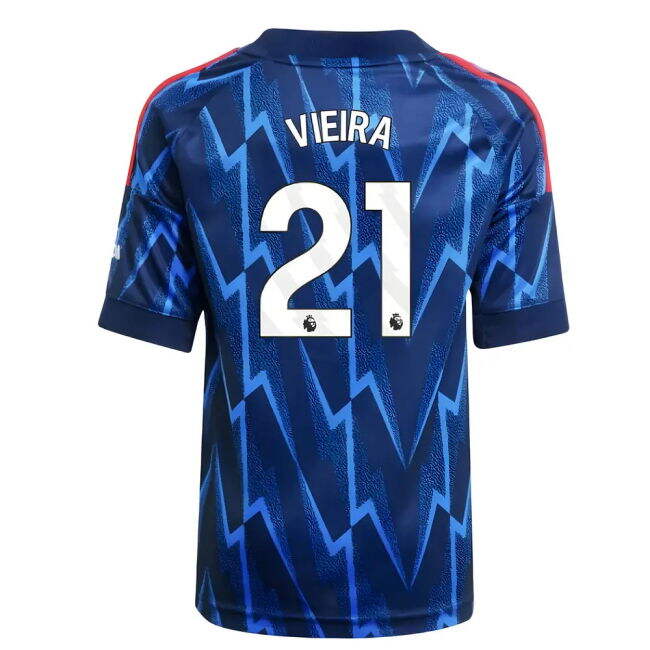 Fervent Arsenal Vieira #21 High Performance Fresh Look Shirt Inspir...