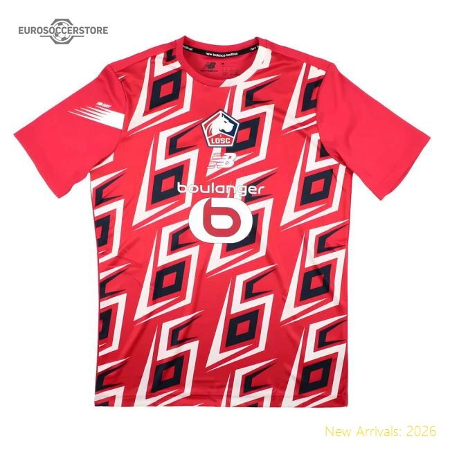 Fan-Favorite 2023-2024 Lille Losc Pre-Game Jersey (Home)