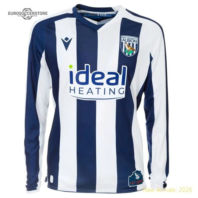 Official 2025-2026 West Brom Wba Home Shirt Ls - Premium Quality Baby