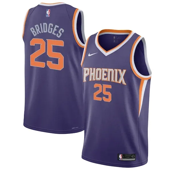 Mikal Bridges PHX Swingman Jersey - contemporary Basketball - White #1