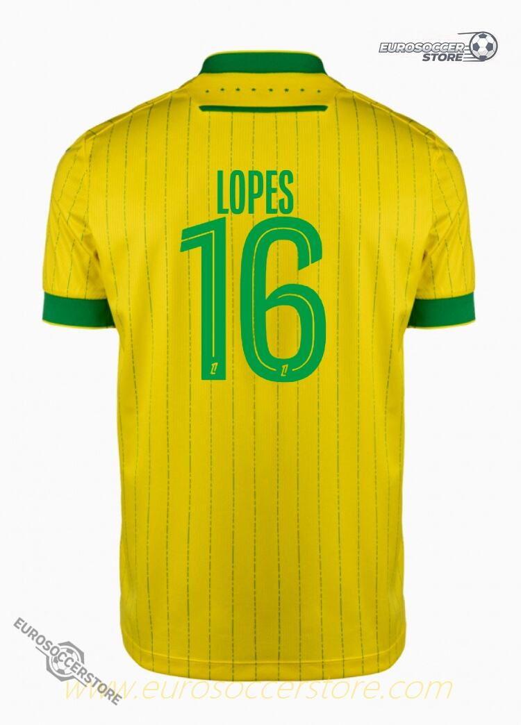 FC Nantes 25-26 Home Jersey with LOPES 16 Printing