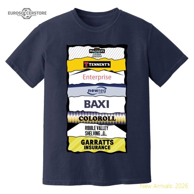 Preston Sponsor History T-shirt (navy) - Official Edition