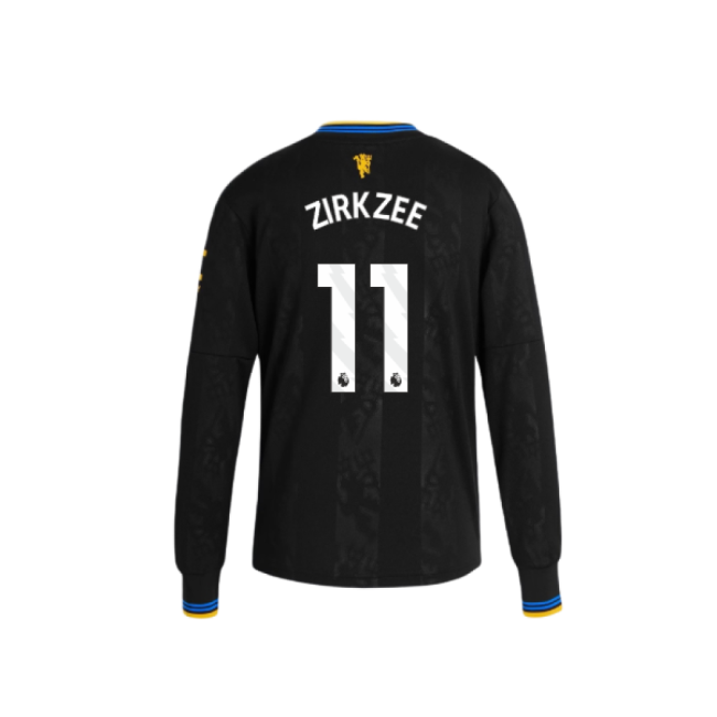 Kids Zirkzee 11 2025-2026 Man Utd Football Club Third Uniform