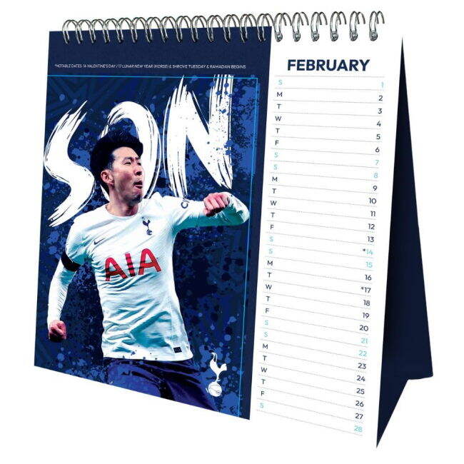 Tottenham Hotspur FC Desktop Calendar 2026 - premium
