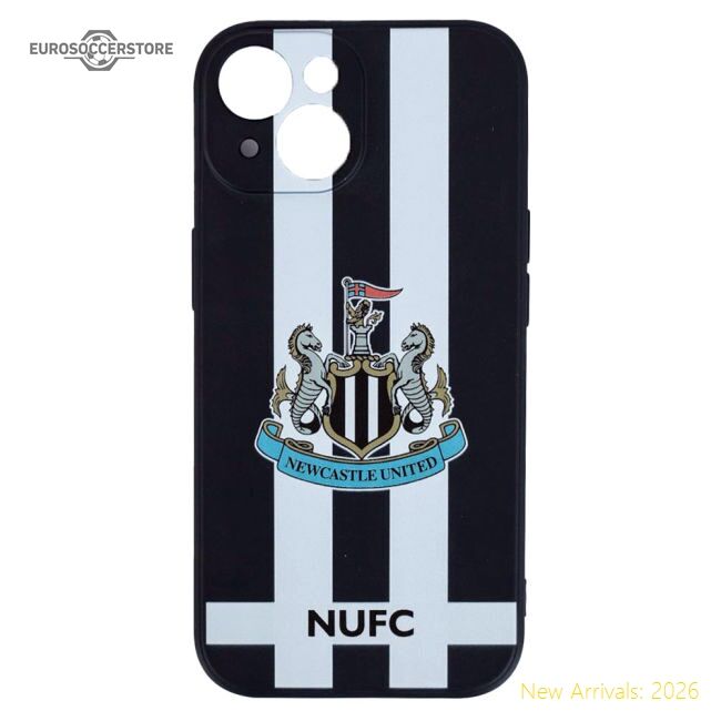 Official Newcastle United Fc Iphone 15 Striped Silicone Case