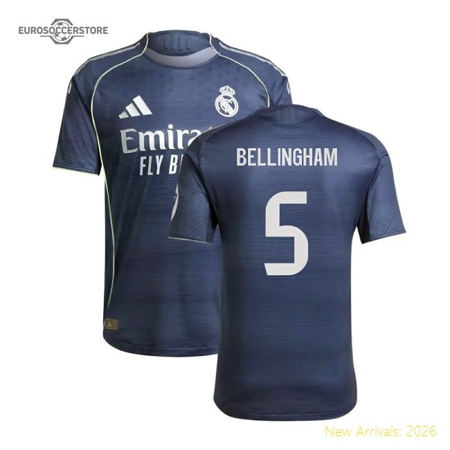 2025-2026 Real Madrid Authentic Alternate Jersey (bellingham 5)