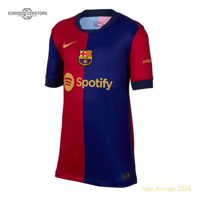 Authentic Barcelona Home Jersey 2024-2025 Durable Flexible