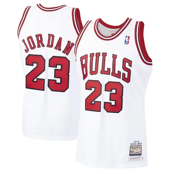 Durable Michael Jordan CHI Basketball Jersey - White - Fan Favorite