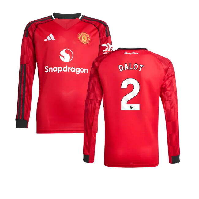 Dalot 2 Updated Durable Man Utd Home Match Shirt (Kids)