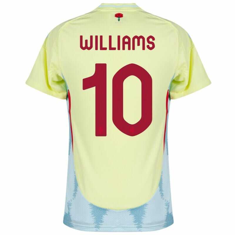 Spain Away Soccer Shirt 2024/25 Collection Williams