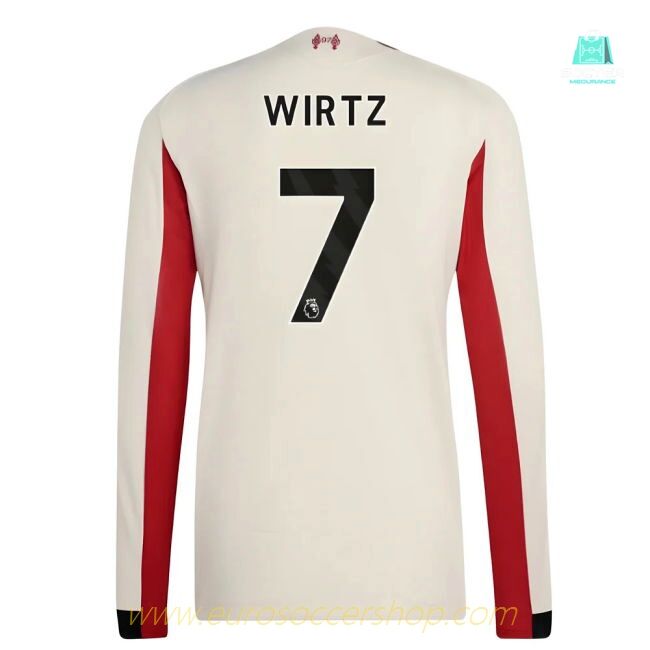 2025-2026 Liverpool Authentic Long Sleeve Away Shirt (Wirtz 7)