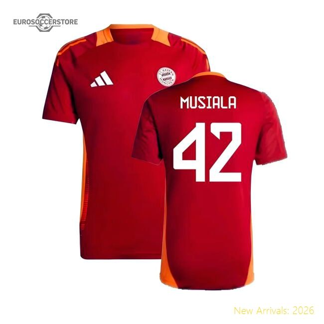 Luxury 2024-2025 Bayern Munich Training Shirt (red) (musiala 42)