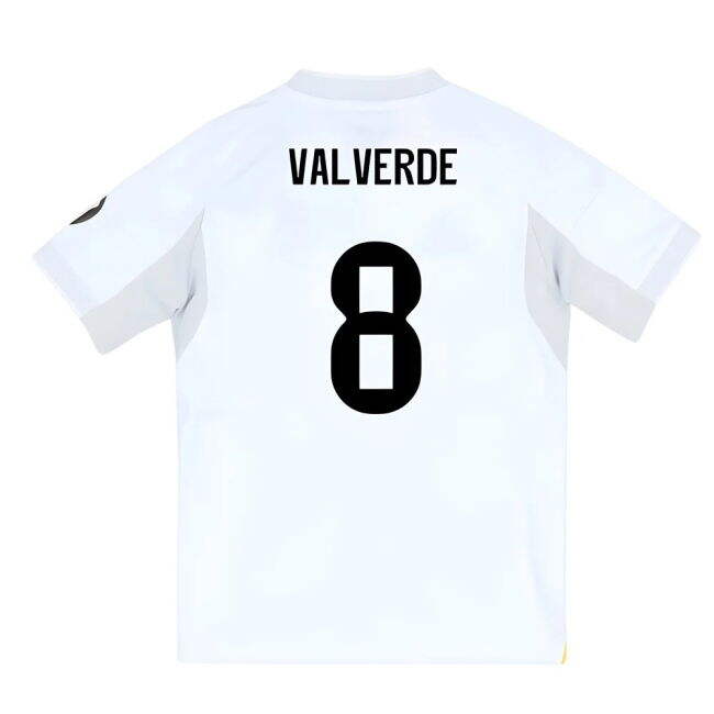 2025-2026 Real Madrid Home Youth Kit (Valverde 8)