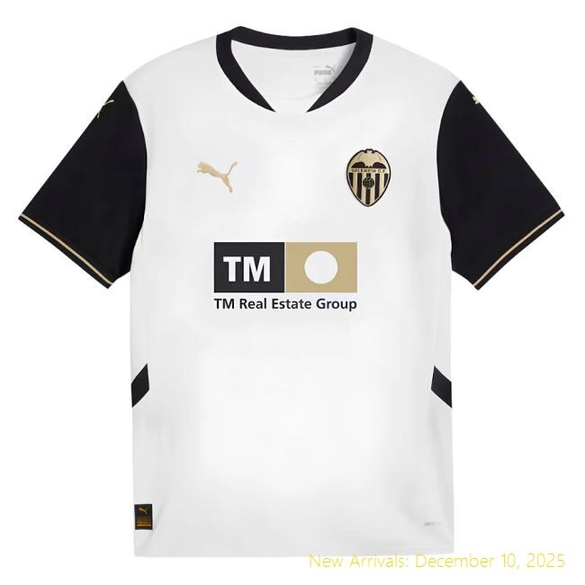 Official Valencia 2024-2025 Home - Football Shirt - High Performance