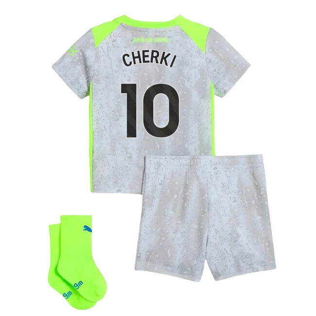 Premium Quality Football Man City Third Baby Kit Cherki #10 Modern...