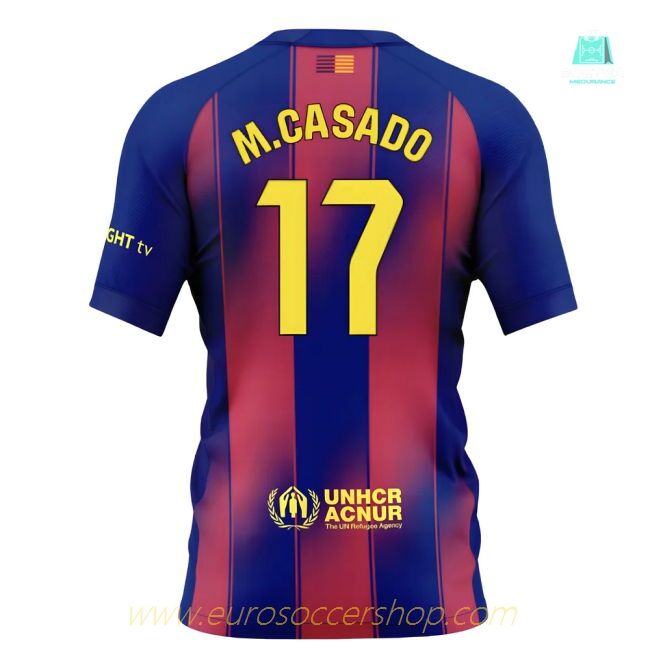 2025-2026 Barcelona Home Shirt (Kids) (M.Casado 17)