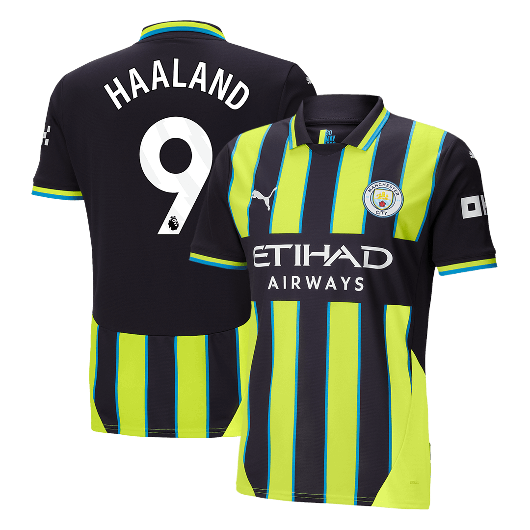 HAALAND #9 Manchester City Away  Soccer Jersey 2024/25 Authentic Kit