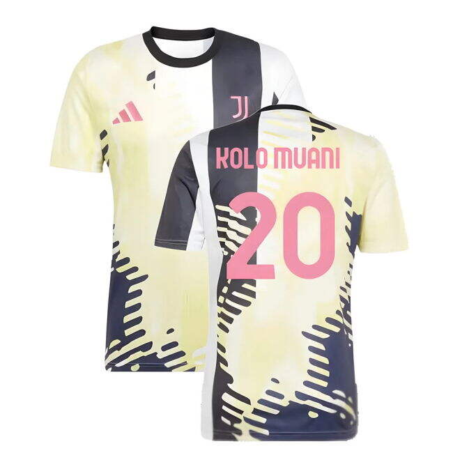 Juve Workout Shirt K. Muani #20 Official Merchandise Licensed Pr (v7)