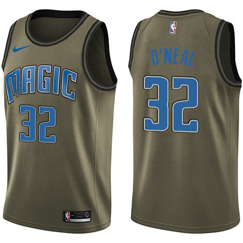 Nike Orlando Magic #32 Shaquille ONeal Green Salute to Service Youth NBA Swingman Jersey Youth