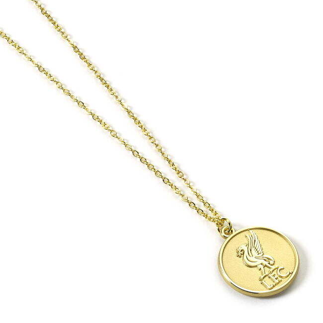 Liverpool FC Gold Finish Crest Necklace - game day