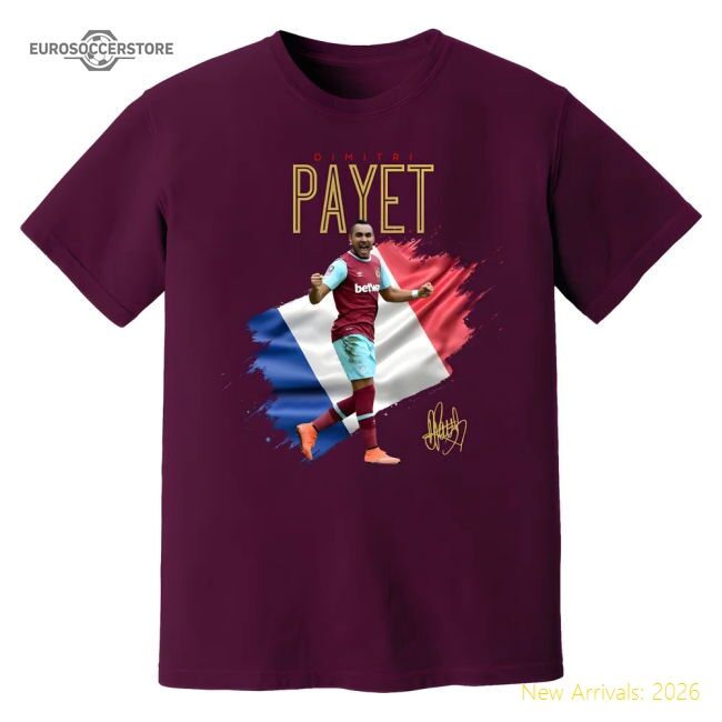 Dimitri Payet West Ham Celebration T-shirt (purple) - Official Edition
