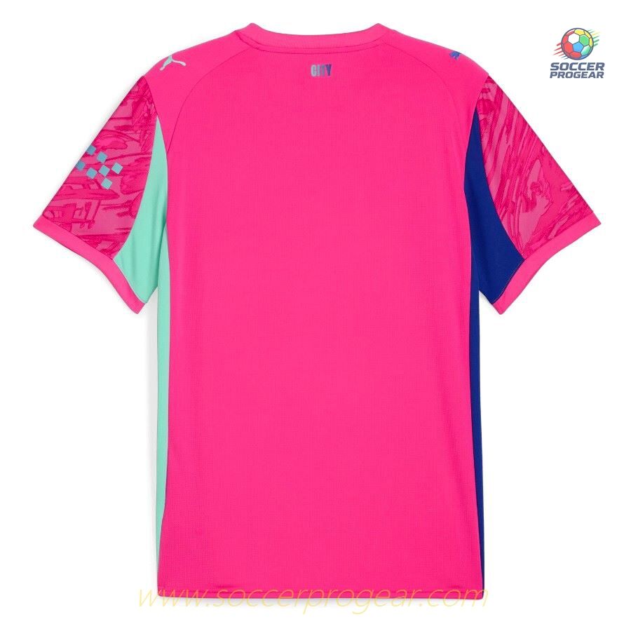 Manchester City Home Shirt 2025-2026 Season Pink Goalkeeper