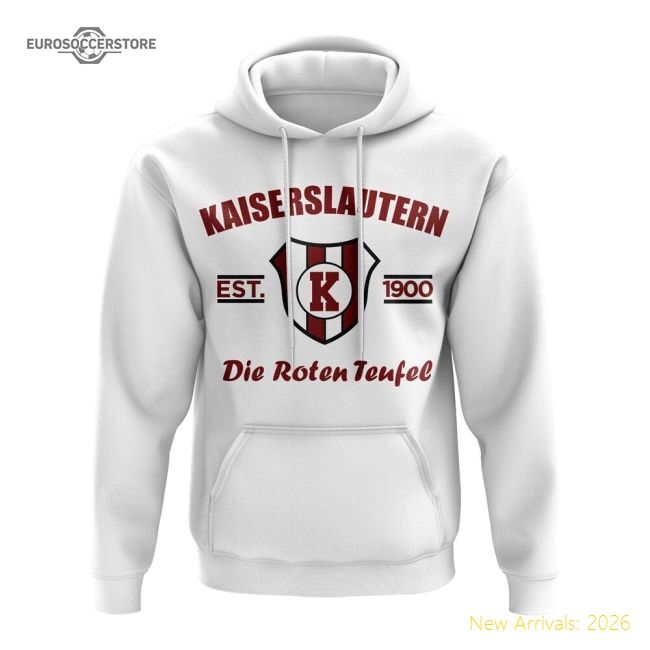 High-quality Kaiserslautern Established Football Hoody (white)