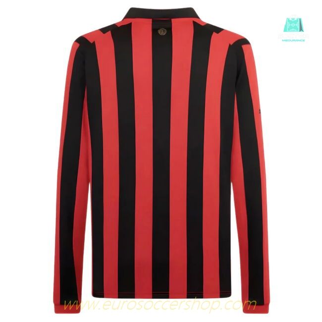 AC Milan 125th Authentic Shirt LS (Black-Red)