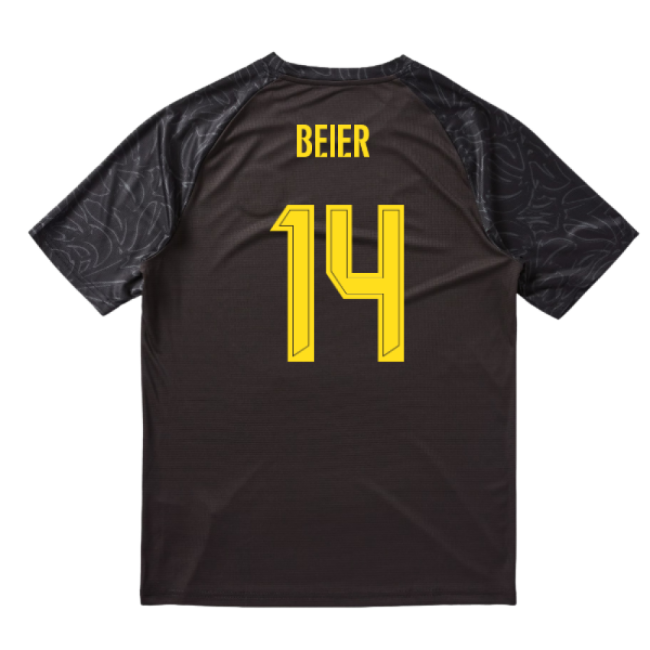 2025-2026 Borussia Dortmund Warm Up Jersey (Black) (Beier 14)