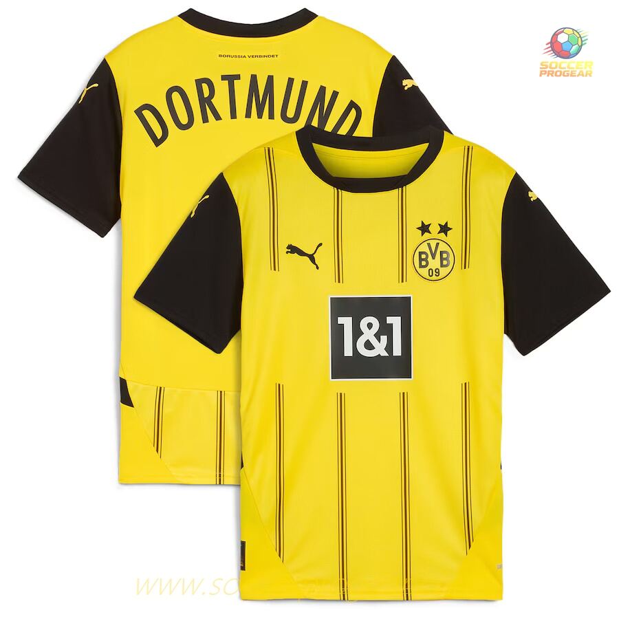 Football Team Jersey Youth BVB Dortmund Home 2024/25 Collection