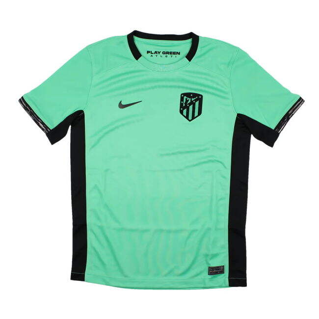 Official 2023-2024 Atletico Madrid Spanish Football Third Strip (Kids)
