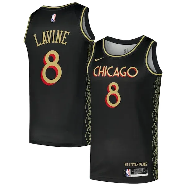 Zach LaVine CHI Swingman Jersey - modern superior - Black workout